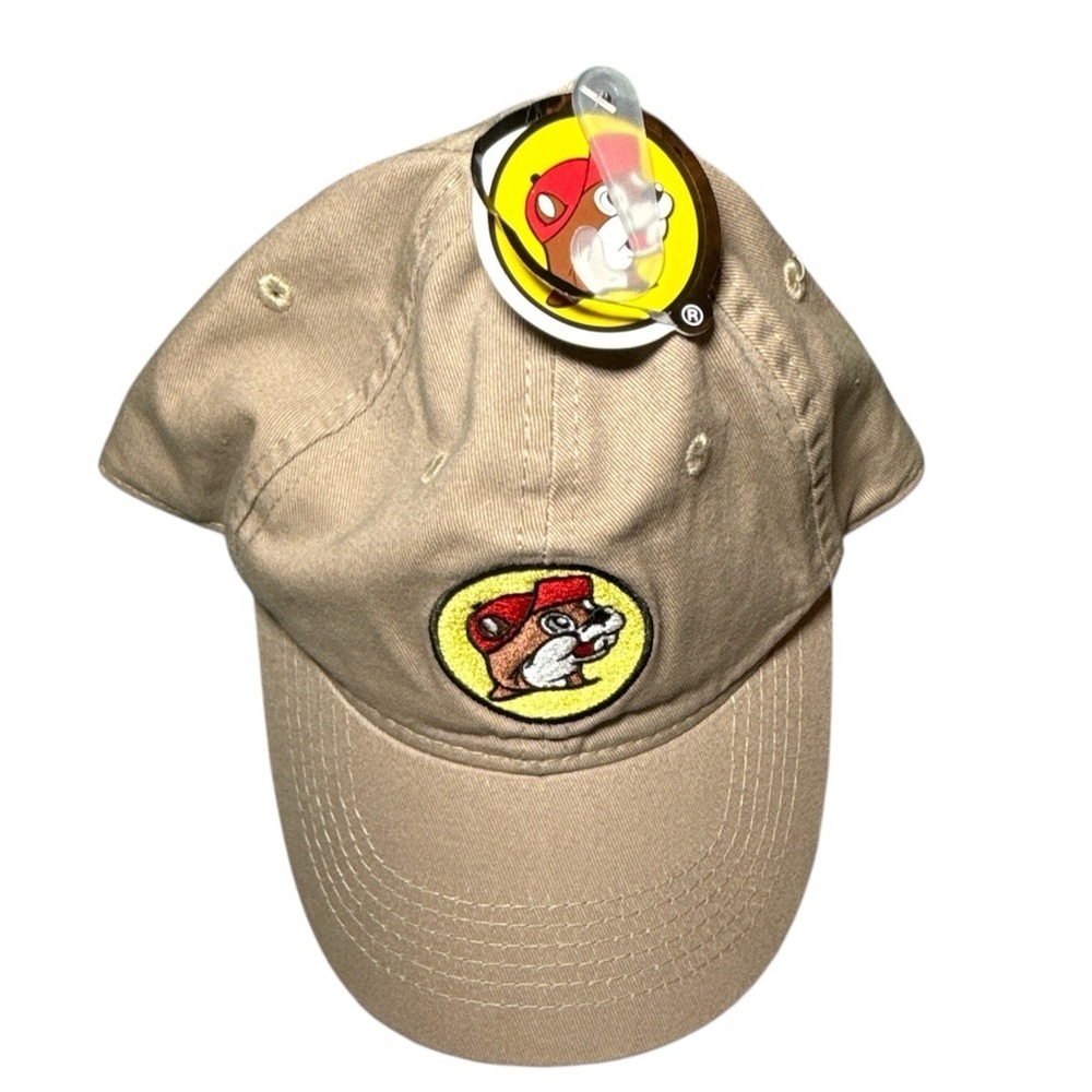 NEW! Buc-ee's Twill Khaki Logo Cap Strapback Unisex Hat